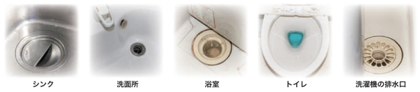 排水トラップ封水蒸発防止剤トラップキーパー使用場所